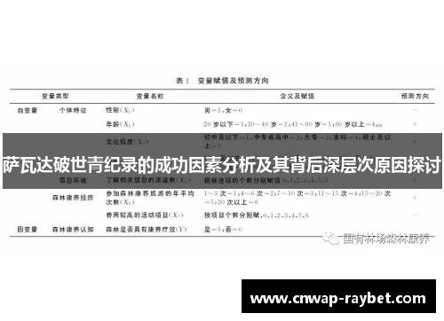 萨瓦达破世青纪录的成功因素分析及其背后深层次原因探讨 萨瓦达破世青纪录的成功因素分析及其背后深层次原因探讨
